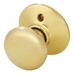 Schlage Plymouth Bright Brass Dummy Knob Right or Left Handed