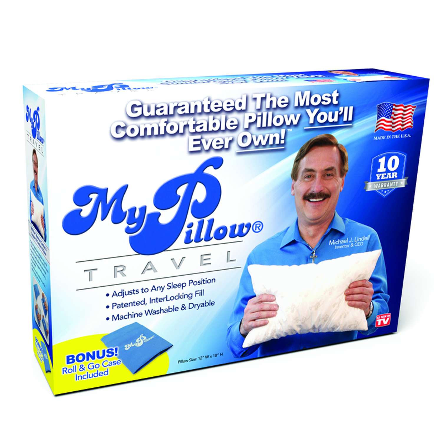 My Pillow Roll & GoAnywhere Travel Pillow Foam 1 pk Ace Hardware