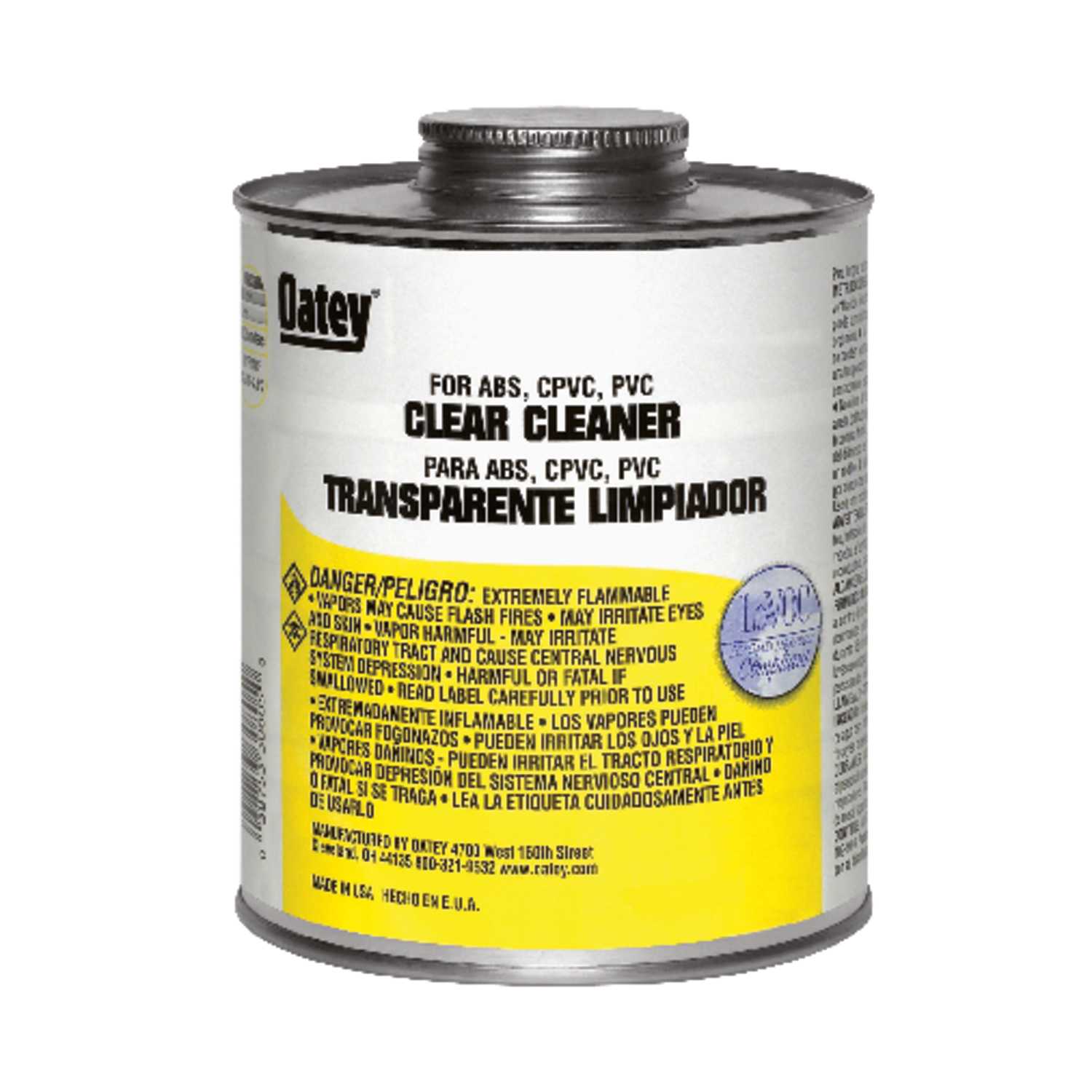 Oatey Clear For ABS/CPVC/PVC 16 oz. Cement and Cleaner Ace Hardware
