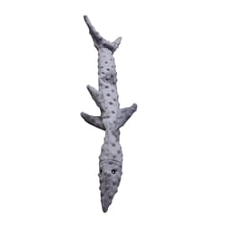 Spot Skinneeez Gray Plush Extreme Triple Squeak Shark Squeaky Dog Toy Extra Large