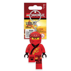 LEGO Ninjago Plastic Red Kai Keychain w/LED Light