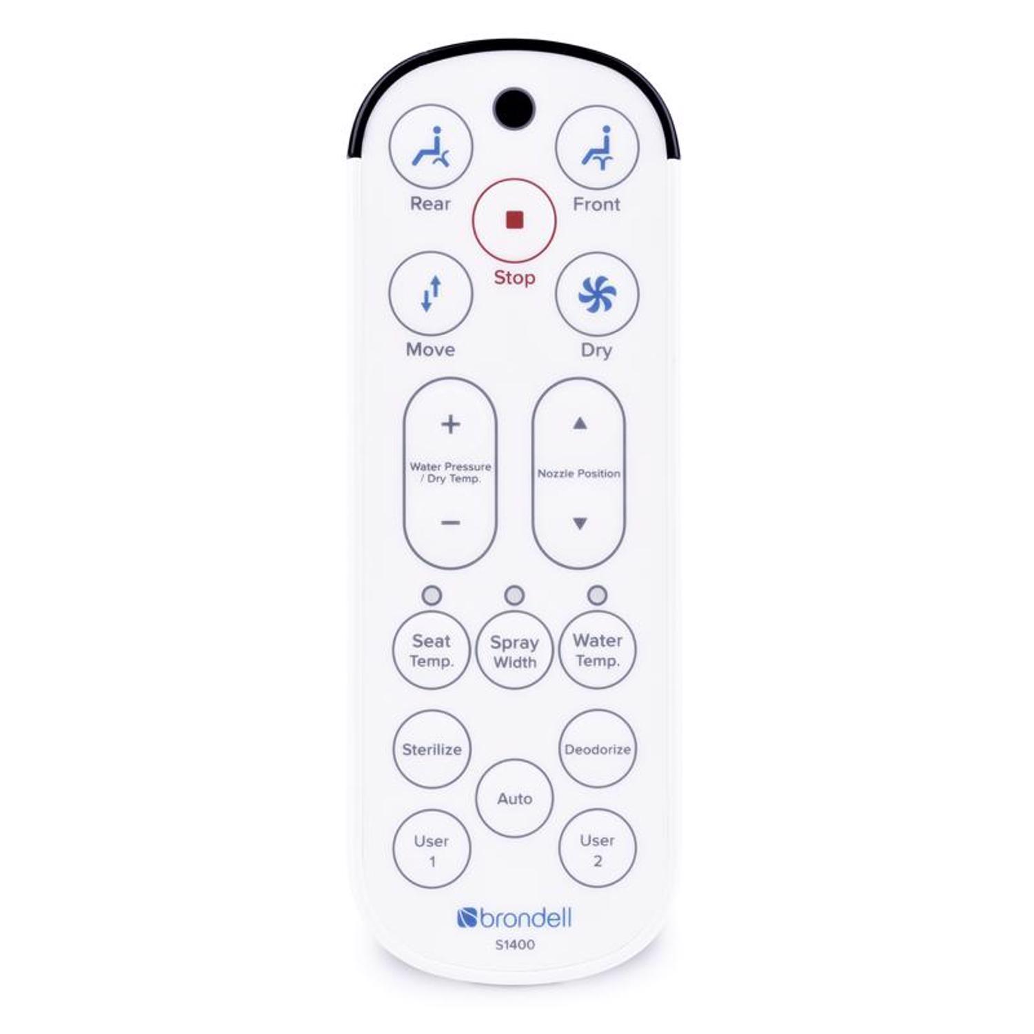 Brondell Swash N/A gal White Round Electronic Bidet Toilet Seat