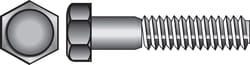 HILLMAN 3/8-16 in. D X 6 in. L Steel Hex Head Cap Screw 25 pk