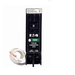 Eaton 15 amps Combination AFCI Single Pole Arc Fault Breaker