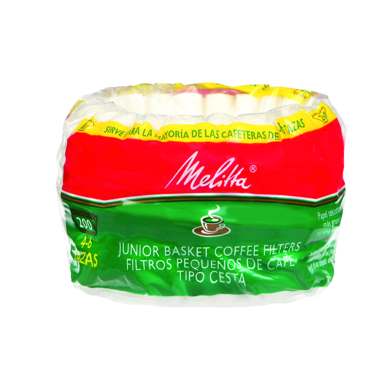 Photos - Other interior and decor Melitta 4-6 cups White Basket Coffee Filter 200 pk 62914 