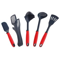Swiss Diamond Black/Red Plastic/Rubber/Silicone Kitchen Tool set