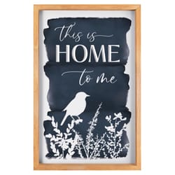 P Graham Dunn This Is Home To Me 24.25 in. H X 2 in. W X 15.75 in. L Blue/White Wood Wall Decor