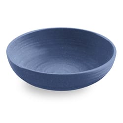 Tarhong Blue Bamboo/Fiber Artisan Low Bowl 8 in. D 1 each