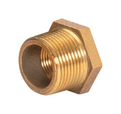 JMF Company 1/2 in. MPT X 3/8 in. D FPT Red Brass Hex Bushing