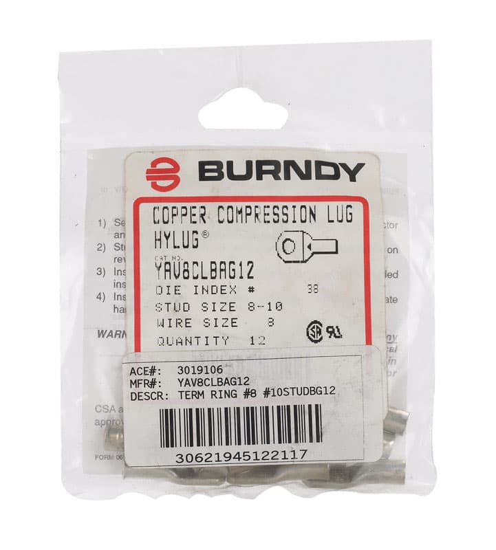 UPC 781810418499 product image for Burndy Insulated Wire Ring Terminal 12 pk | upcitemdb.com