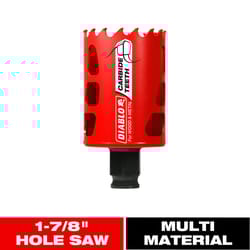 Diablo Snap-Lock Plus 1-7/8 in. Carbide Tipped 2-3/8 in. L X 3/8 in. D Hole Saw