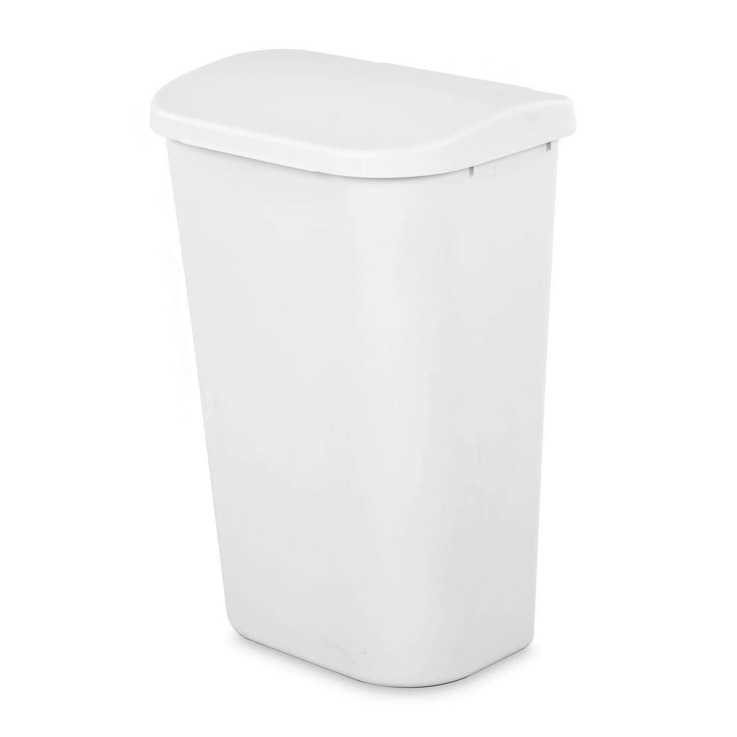 Sterilite 11.3 gal White Polypropylene DShape Wastebasket Ace Hardware