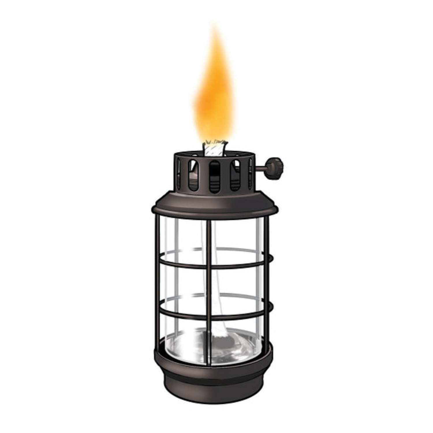 TIKI Metal 65 in. Lantern Outdoor Torch 1 pk Ace Hardware