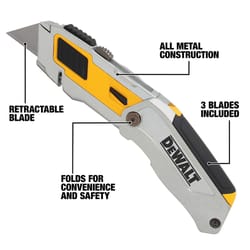 DeWalt Folding Utility Knife Gray 1 pk