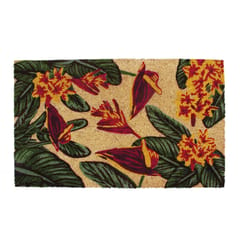 Entryways 18 in. W X 30 in. L Multicolored Paradise in Bloom Coir Door Mat