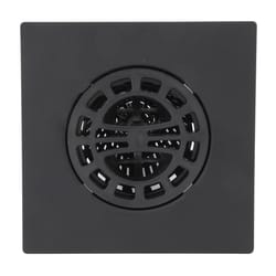 Danco Matte Plastic/Stainless Steel Hair Catcher Shower Drain Cover