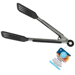 R&M International Corp International Corp Black/Silver Nylon/Stainless Steel Tong