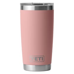 YETI Rambler 20 oz Sandstone Pink BPA Free Tumbler with MagSlider Lid