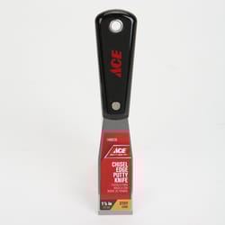 Ace  1-1/4 in. W Carbon Steel  Stiff  Putty Knife 