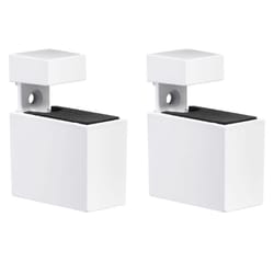 Dolle Cuadro 2.7 in. H X 0.9 in. W X 1.9 in. D White Metal Shelf Clips