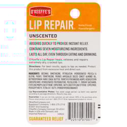 O'Keeffe's Lip Repair No Scent Lip Balm 0.15 oz 1 pk