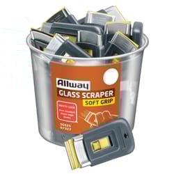 Allway Soft Grip 1-1/2 in. W Steel Retractable Glass Scraper