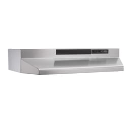 Broan-NuTone 36 in. W Silver Convertible Range Hood