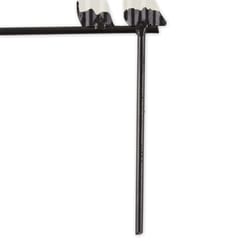 Zingz & Thingz Black/White Iron 13.25 in. H Cow Outdoor Garden Stake