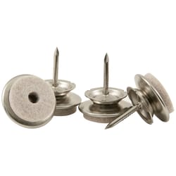 Softtouch Beige 1 in. Nail-On Felt Swivel Glide 4 pk