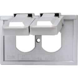 Leviton Rectangle Thermoplastic 1 gang Weatherproof Cover