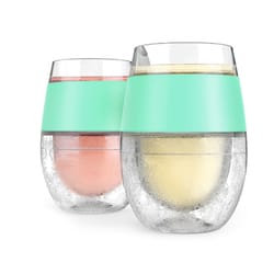 HOST Freeze Cooling Cup 8-1/2 oz Mint Plastic Stemless Wine Glass