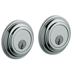 Baldwin Estate Polished Chrome Brass Double Cylinder Deadbolt