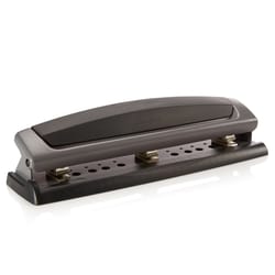 Swingline 10 Sheet Capacity 3 Hole Paper Punch Black