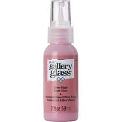 Gallery Glass Rosy Pink Craft Paint Exterior and Interior 2 oz