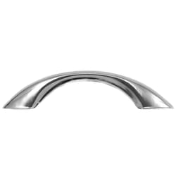 Laurey Modern Standards Half Oval Cabinet Pull 2-3/4 in. Polished Chrome Silver 1 pk