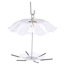 Birds Choice Acrylic/Metal Seed and Suet Bird Feeder