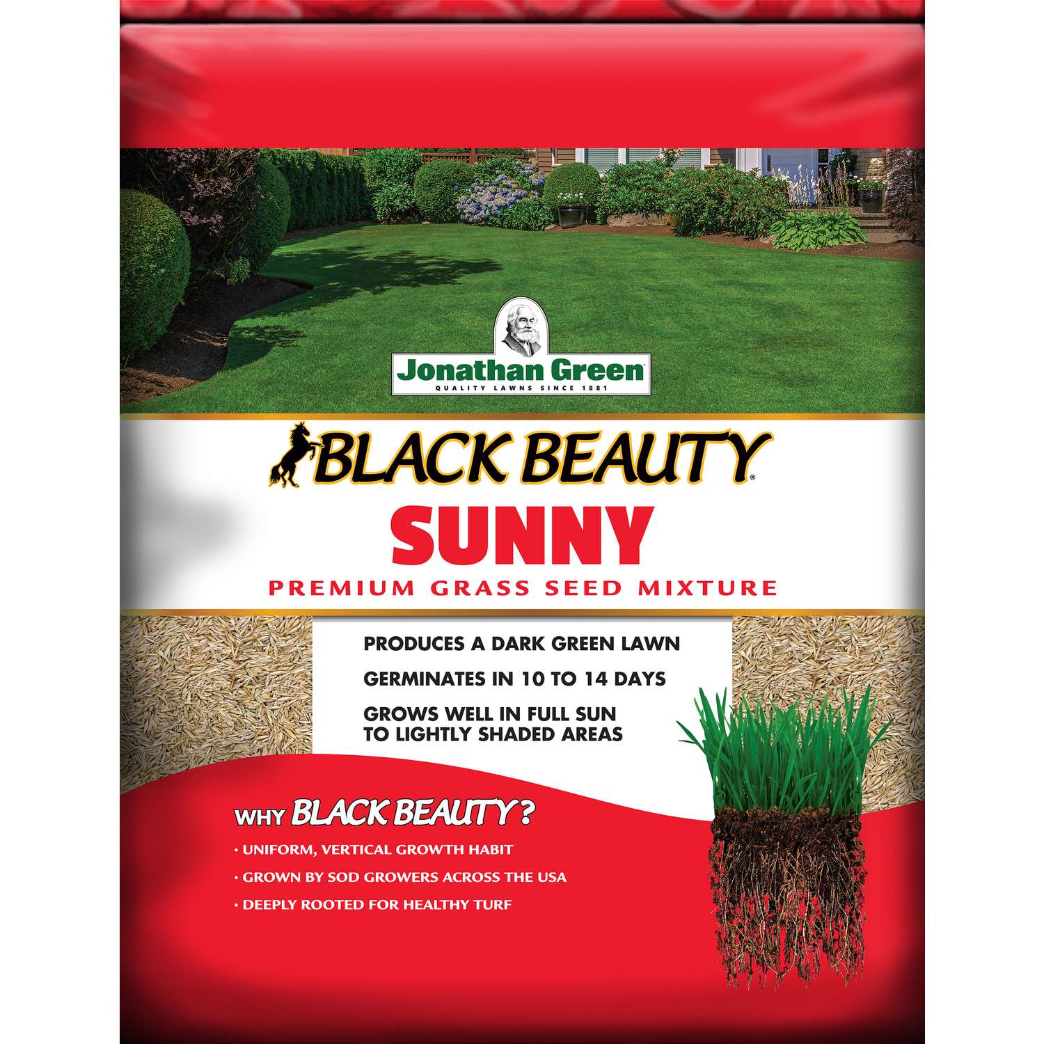 Jonathan Green Black Beauty Sunny Mixed Grass Seed 3 lb. Ace Hardware
