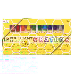 OOLY Brilliant Bee Assorted Color Crayons 12 pk