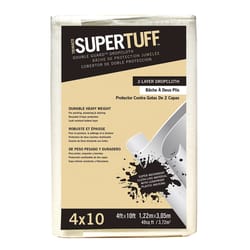SuperTuff 4 ft. W X 10 ft. L Canvas Drop Cloth 1 pk