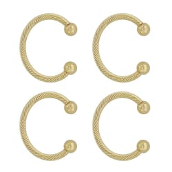Haute Decor MantleClip Chic Gold Stocking Holder