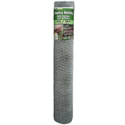 YardGard 48 in. H X 150 ft. L Galvanized Steel Poultry Netting Silver