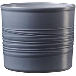 SK Pottery 4.7 in. H X 5.5 in. D Clay Laos Ceramic Pot Grayish Blue