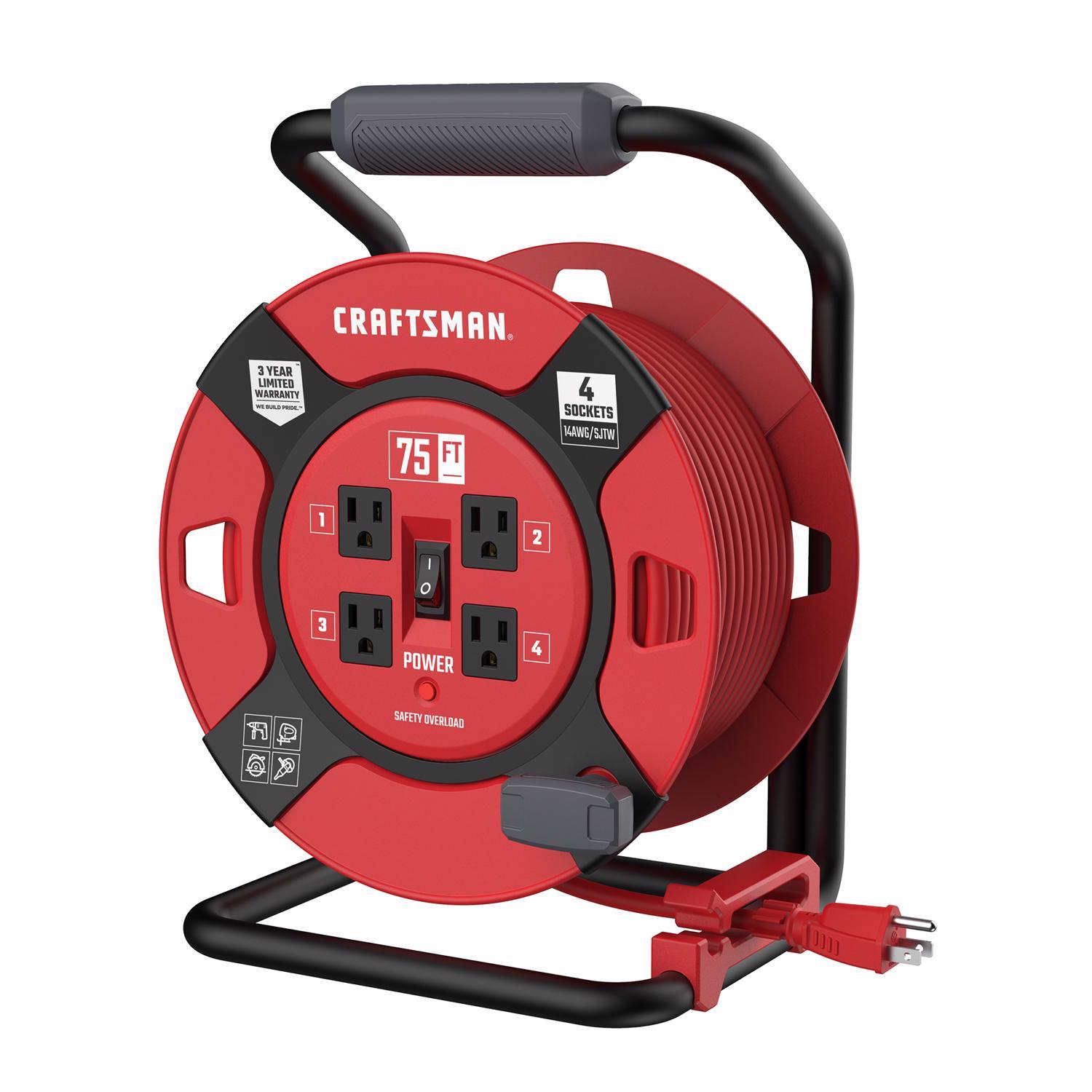 Craftsman 75 ft. L PVC Cord Reel Uae Electronic uaeelectronic.com