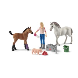 Schleich Farm World Vet Visiting Mare and Foal Toy Multicolored