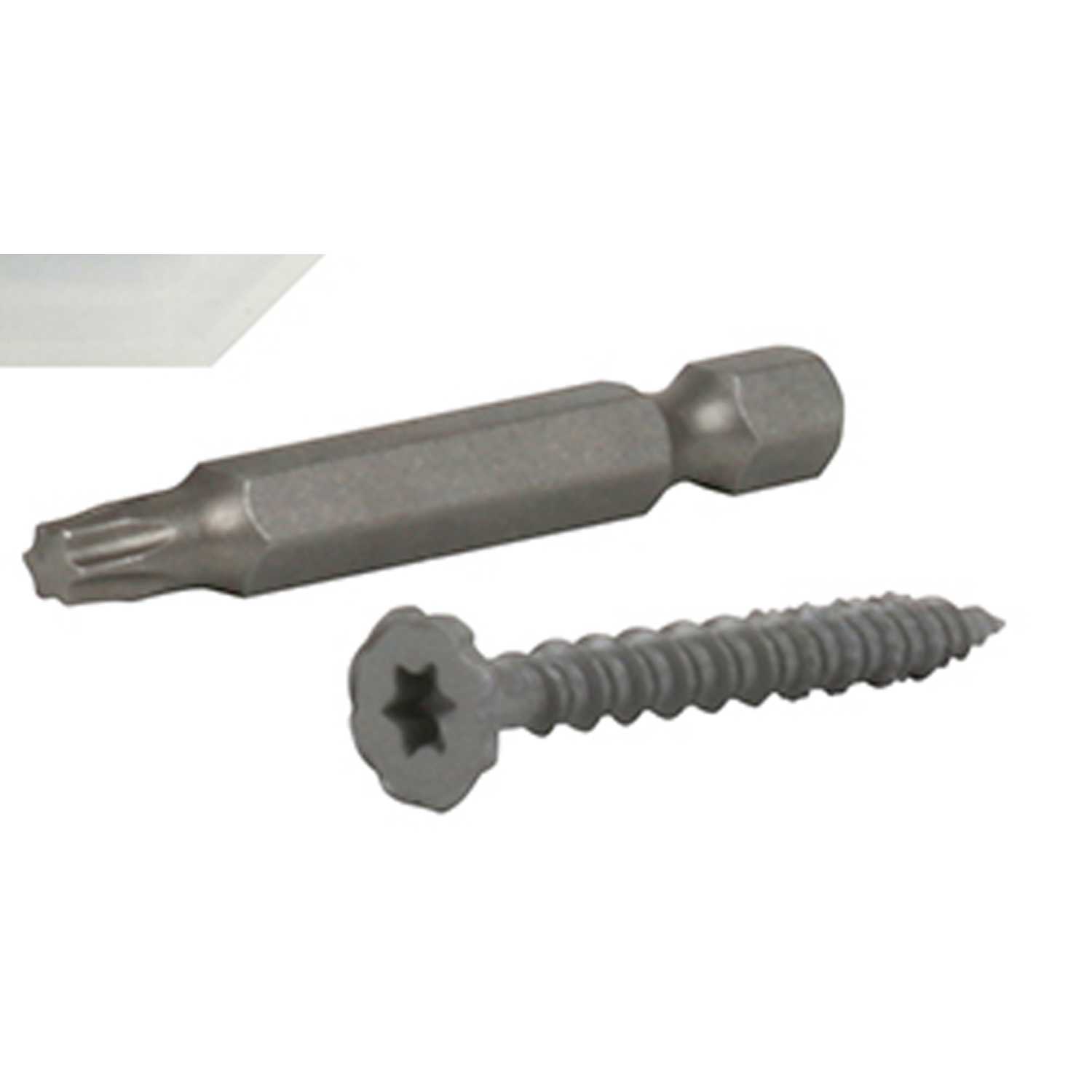 RockOn No. 9 x 21/4 in. L Star Round Head Steel Cement Board Screws