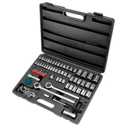 Performance Tool 1/4, 3/8 and 1/2 in. drive Metric and SAE Socket Set 85 pc