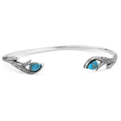 Montana Silversmiths Women's Kristi Titus Sterling Silver/Turquoise Bracelet One Size Fits Most