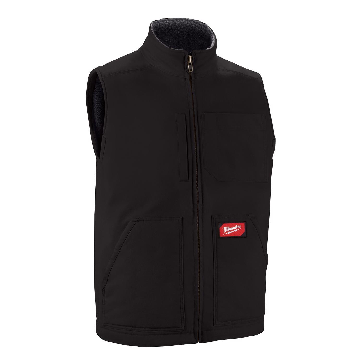 Milwaukee M Sleeveless Men's Mock Neck Work Vest Black Mfr