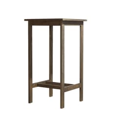 Azen Emilio Gray Square Wood Casual Bar Table