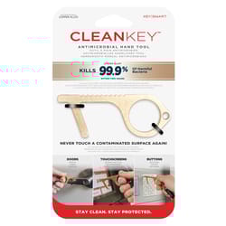 KeySmart Brass Yellow Antimicrobial CleanKey